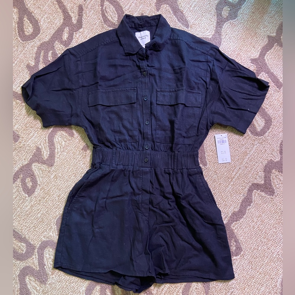 Abercrombie Romper, black, size XS P